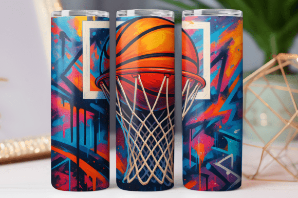 Basketball Goal Tumbler Wrap 20oz PNG Review