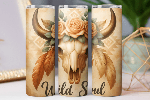 Boho Floral Tumbler Wrap 20oz PNG Review