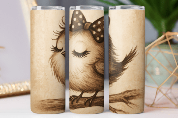Cute Bird Animal Tumbler Wrap for 20oz
