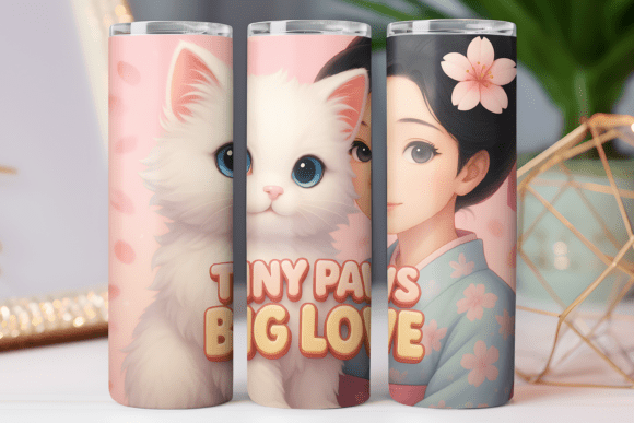 Cute Kitty Tumbler Wrap 20oz Design Review
