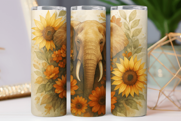 Elephant Watercolor Tumbler Wrap Review
