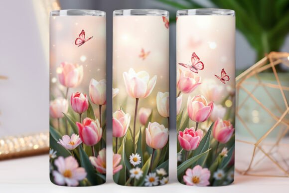 Flower Pattern Tumbler Wrap for 20oz Jpg Review