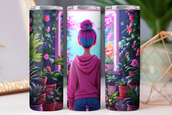 Garden Plant Tumbler Wrap 20oz Skinny Review
