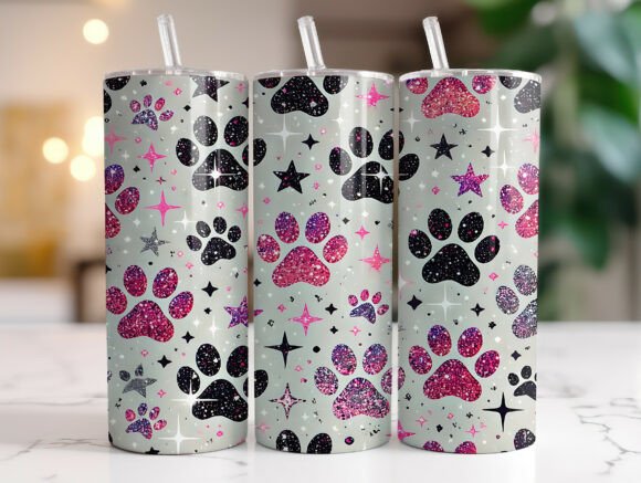 Glitter Dog Paw Tumbler Wrap Review