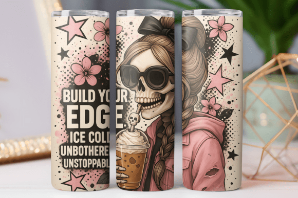 Ice Women Floral Skeleton Tumbler Wrap Review