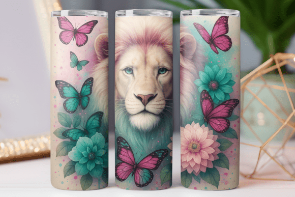 Lion Animal Tumbler Wrap for 20oz Photo