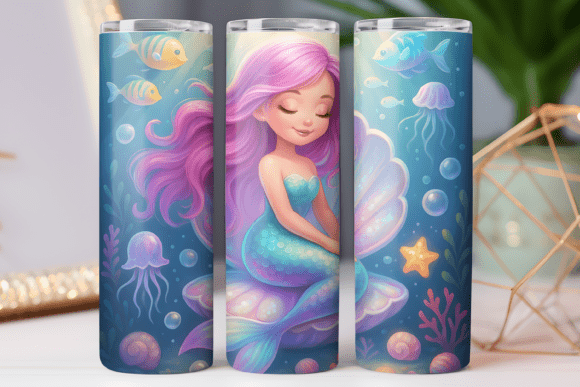 Mermaid Tumbler Wrap 20oz Design Review