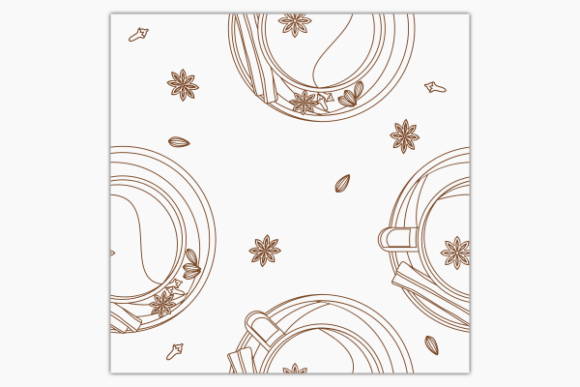 Outline Top View Masala Chai Pattern Review