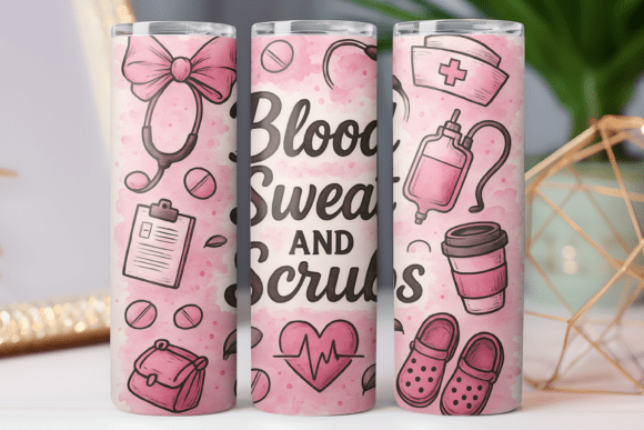 Photo of Nurse Tumbler Wrap 20oz Skinny Review