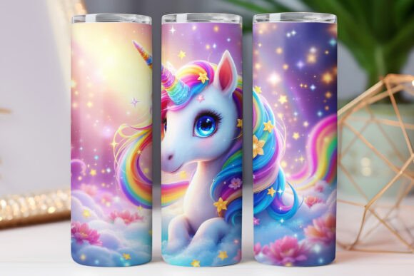 Star Unicorn Tumbler Wrap 20oz Skinny Review