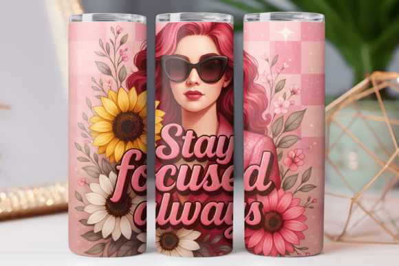 Stay Focus Motivation Tumbler Wrap Png Review
