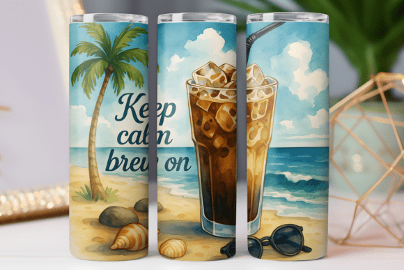 Summer Coffee Tumbler Wrap 20oz Skinny Review