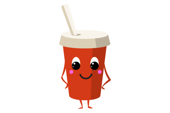 Takeaway Drink Cartoon Character Red Pl Review