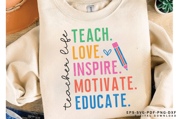 Teacher Life SVG PNG PDF Review for Embroidery Projects