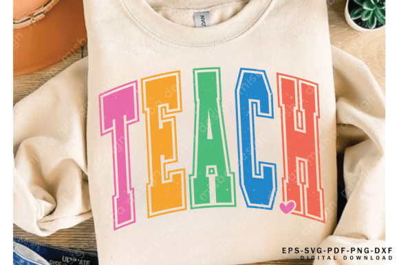 Teacher Varsity Letters SVG PNG Review