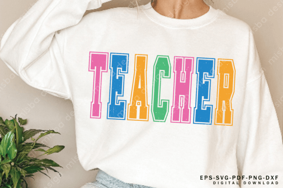 Teacher Varsity SVG: A Versatile Embroidery Design for Creative Projects