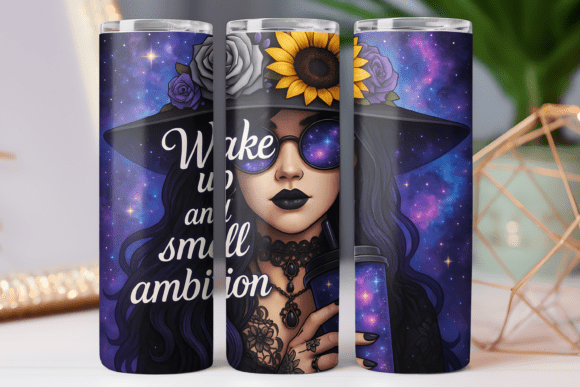 Women Coffee Tumbler Wrap 20oz Skinny Review